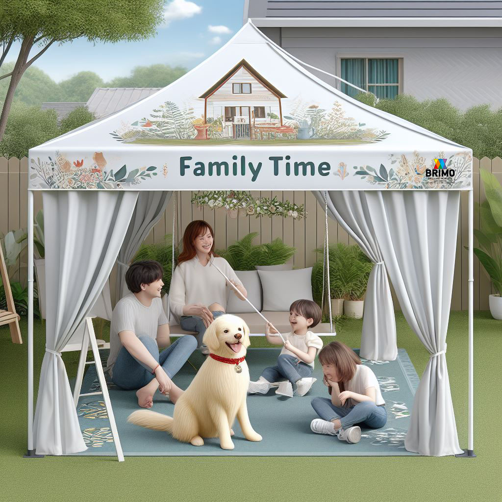 Tente pliante pour événements caritatifs